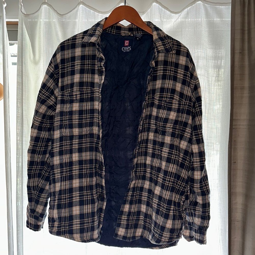 Men’s Chaps quilted flannel barn jacket size medium